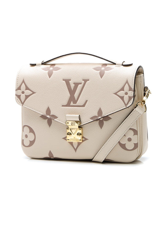 Bicolor Empreinte Pochette Metis Bag - Cream/Dove