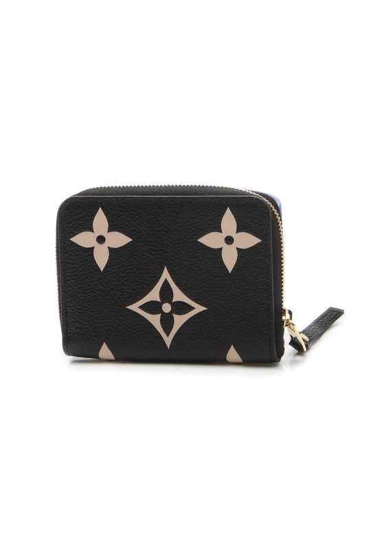 Bicolor Empreinte Zippy Wallet - Black