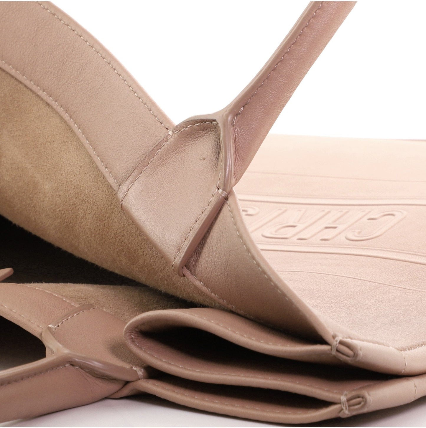 Book Tote Embossed Leather Small